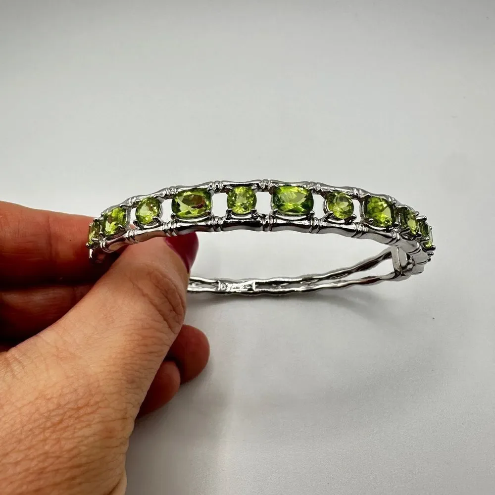 NWOT Arthur Court‎ faceted peridot and sterling silver bracelet!